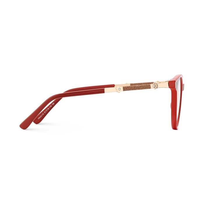 Eydology Clara Coral Red Women's Cat Eye Glasses 4