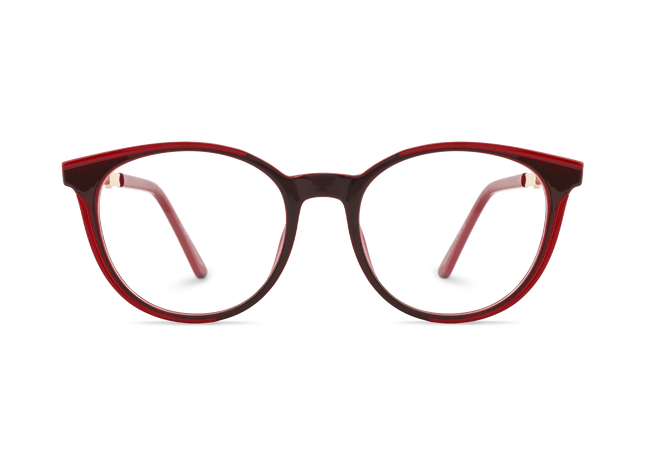 Eydology Clara Deep Red Women's Cat Eye Glasses 2