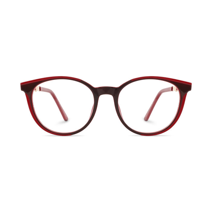 Eydology Clara Deep Red Women's Cat Eye Glasses 2
