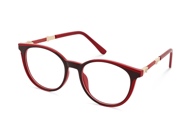 Eydology Clara Deep Red Women's Cat Eye Glasses 3