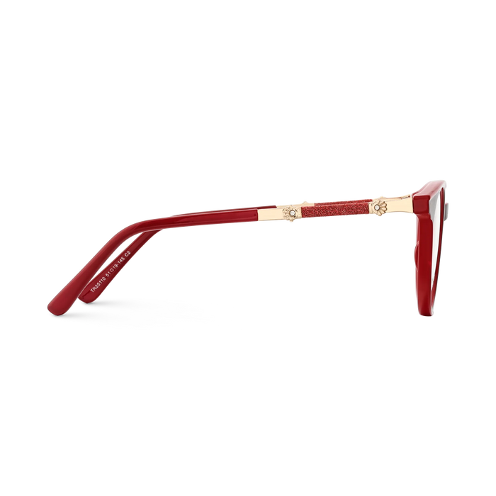 Eydology Clara Deep Red Women's Cat Eye Glasses 4