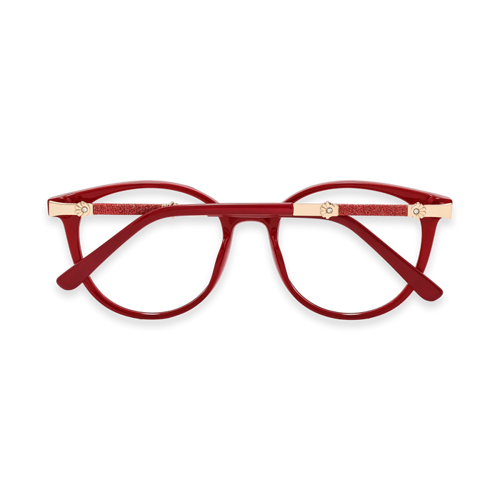 Eydology Clara Deep Red Women's Cat Eye Glasses 5