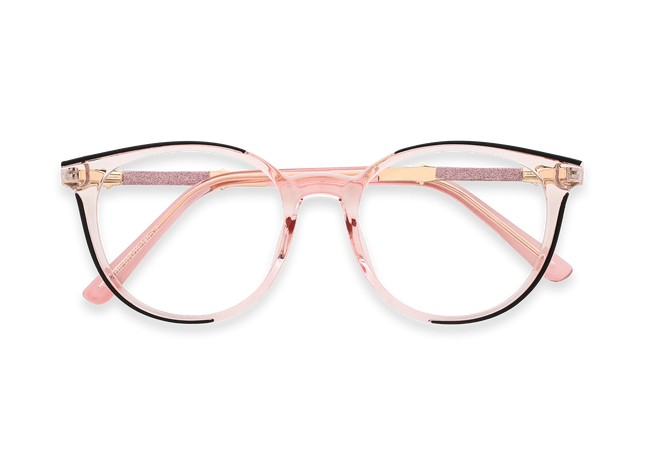 Eydology Clara Pink Cat Eye Glasses 1