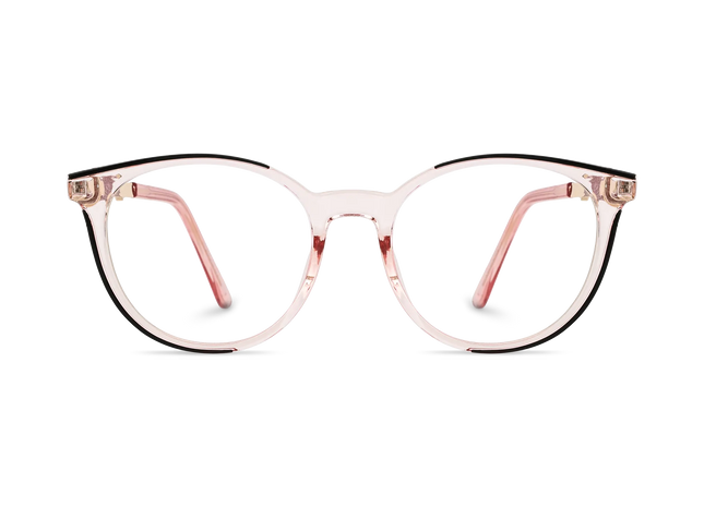 Eydology Clara Pink Cat Eye Glasses 2