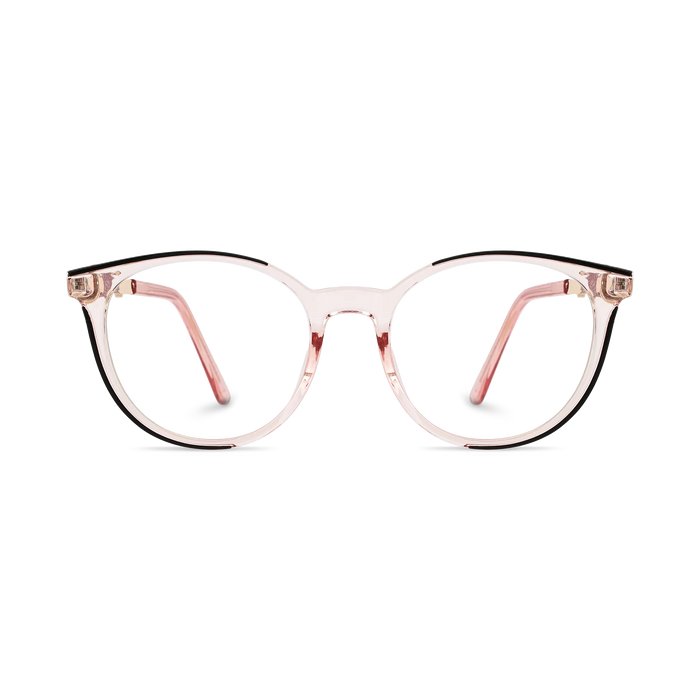 Eydology Clara Pink Cat Eye Glasses 2