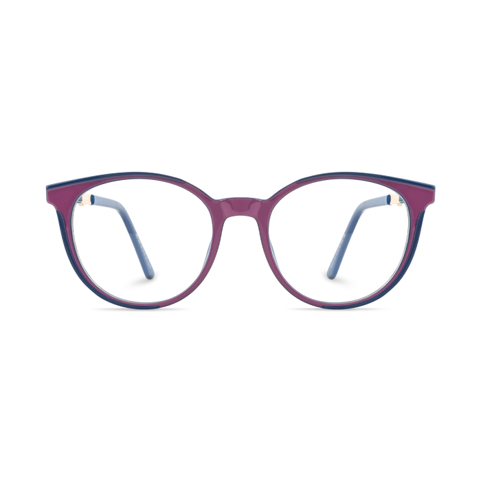 Eydology Clara Royal Blue & Berry Women's Cat Eye Glasses 2