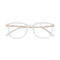 Eydology Clear White/Rose Gold Glasses 1