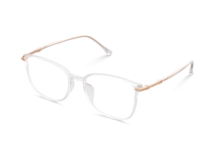 Eydology Clear White/Rose Gold Glasses 3