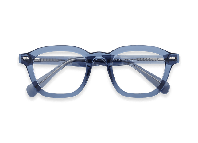 Eydology Collin Crystal Blue Glasses 1
