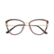 Eydology Collins Gold/Brown Cat Eye Glasses 1