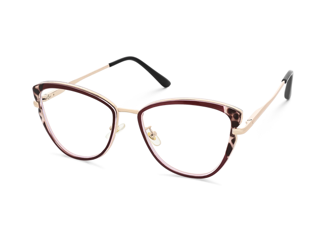 Eydology Collins Gold/Brown Cat Eye Glasses 3