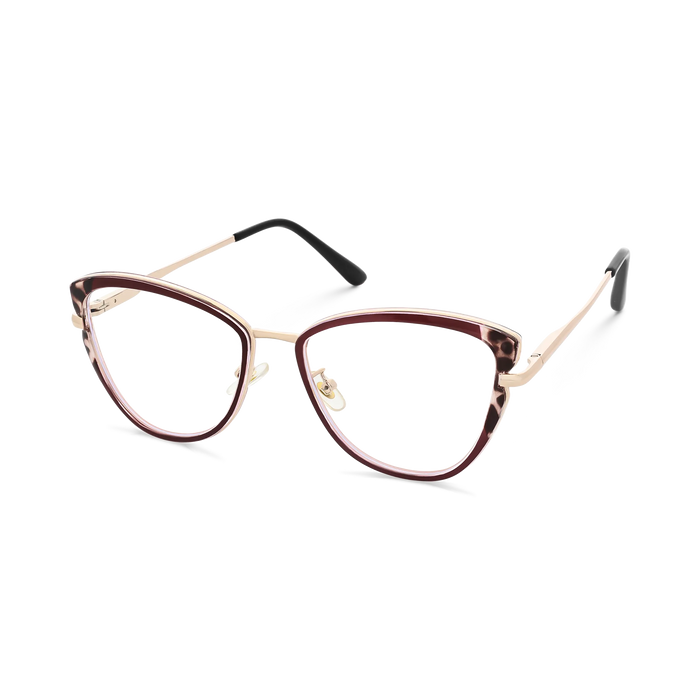 Eydology Collins Gold/Brown Cat Eye Glasses 3