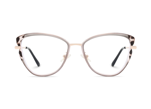Eydology Collins Gold/Grey Women's Cat Eye Glasses 2