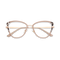 Eydology Collins Gold/Khaki Women's Cat Eye Glasses 1