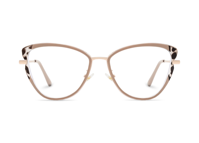 Eydology Collins Gold/Khaki Women's Cat Eye Glasses 2