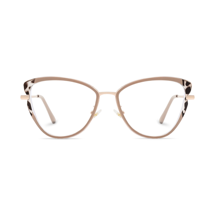 Eydology Collins Gold/Khaki Women's Cat Eye Glasses 2