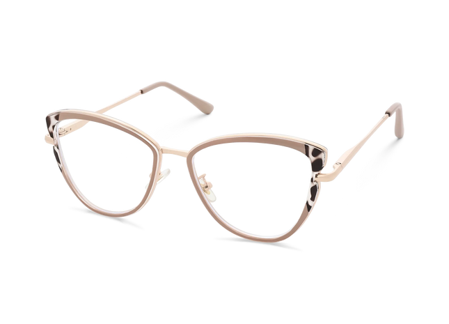Eydology Collins Gold/Khaki Women's Cat Eye Glasses 3