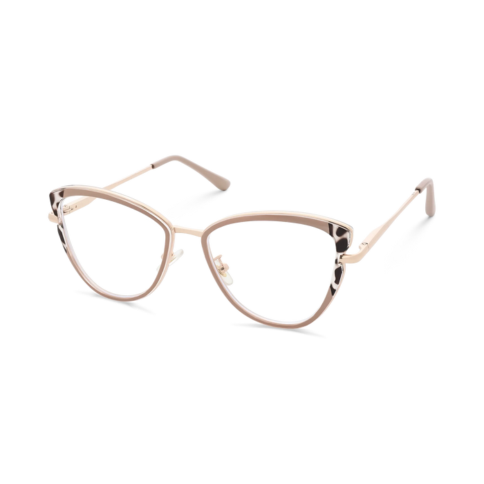 Eydology Collins Gold/Khaki Women's Cat Eye Glasses 3