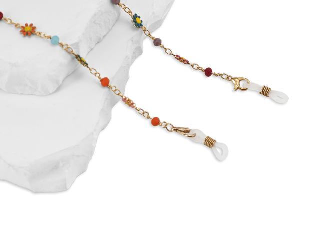 Eydology Colored Daisies Eyeglasses Chains 1