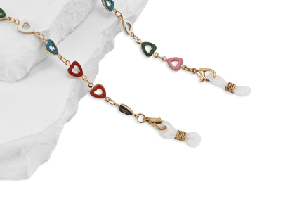 Eydology Colorful Heart Eyeglasses Chains 1