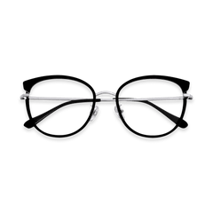 Eydology Cora Black/Chrome Glasses 1