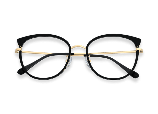 Eydology Cora Black/Gold Glasses 1