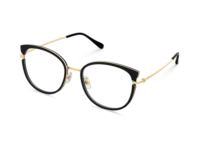Eydology Cora Black/Gold Glasses 3