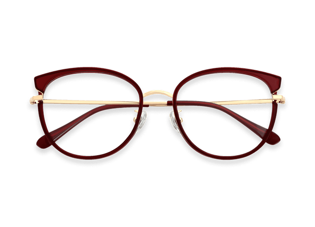 Eydology Cora Wine/Gold Glasses 1