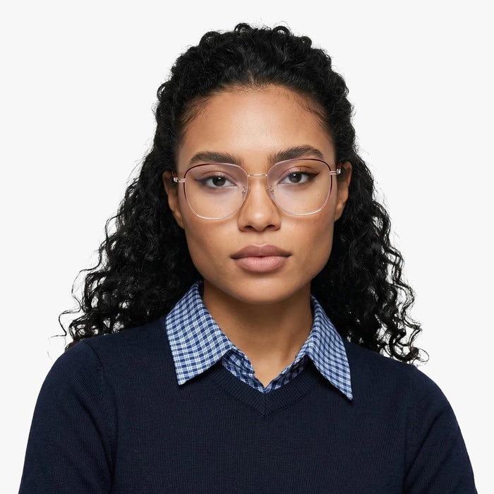 Eydology Dakari Crystal Light Pink to Purple/Rose Gold Glasses 3