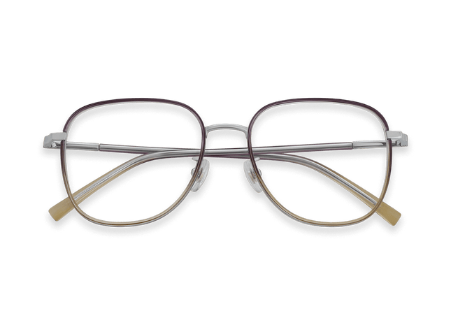 Eydology Dakari Crystal Purple to Yellow/Chrome Glasses 1