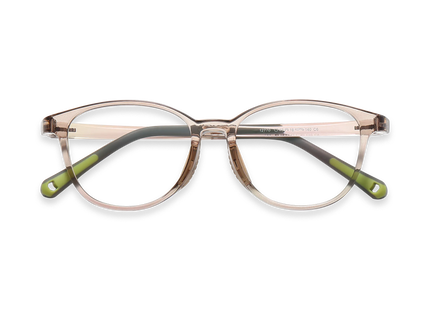 Eydology Dalton Crystal Light Brown Kids Glasses 1