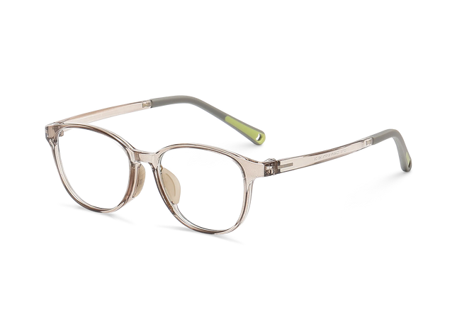 Eydology Dalton Crystal Light Brown Kids Glasses 3