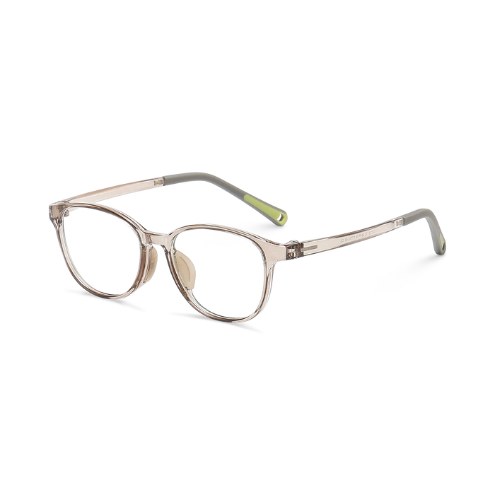 Eydology Dalton Crystal Light Brown Kids Glasses 3