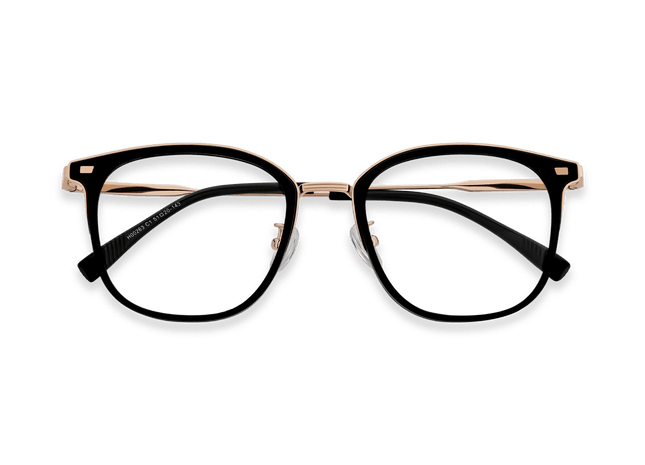 Eydology Dangelo Black/Rose Gold Glasses 1
