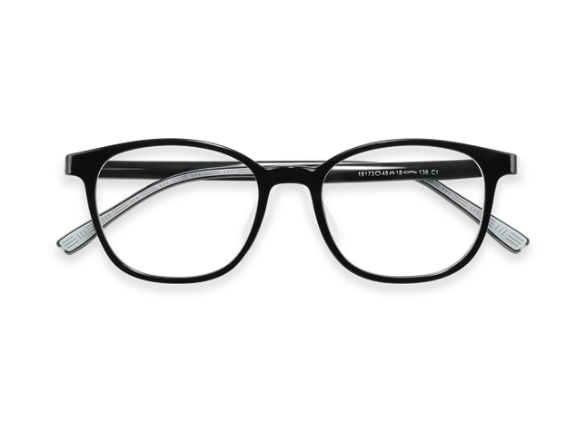 Eydology Danna Black Square Kids Glasses 1