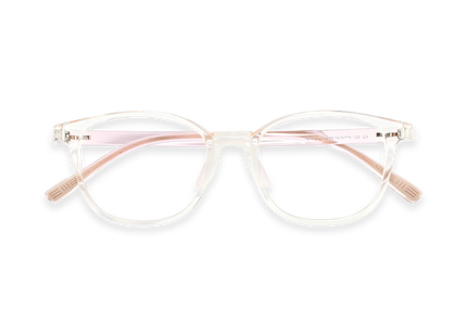Eydology Danna Light Orange Square Kids Glasses 1