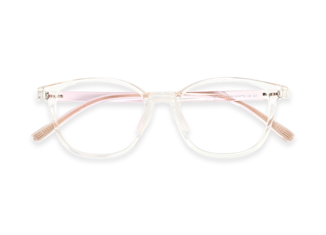 Eydology Danna Light Orange Square Kids Glasses 1