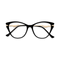 Eydology Daphne Black Women's Cat Eye Glasses 1