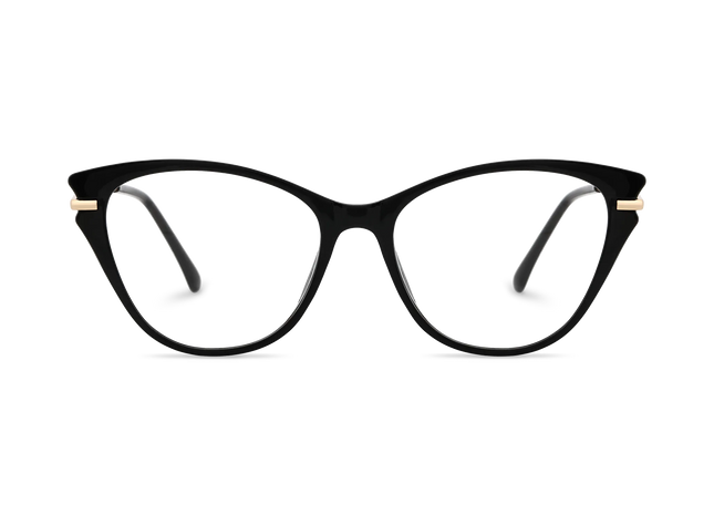 Eydology Daphne Black Women's Cat Eye Glasses 2