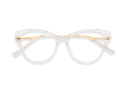 Eydology Daphne Clear Women's Cat Eye Glasses 1
