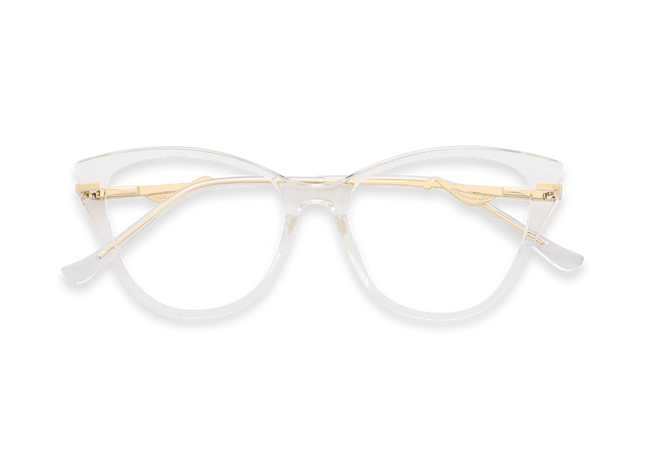 Eydology Daphne Clear Women's Cat Eye Glasses 1