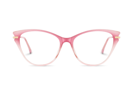 Eydology Daphne Dusty Pink to Blush Gradient Women's Cat Eye Glasses 2