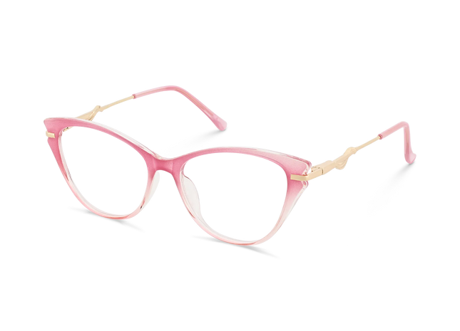 Eydology Daphne Dusty Pink to Blush Gradient Women's Cat Eye Glasses 3