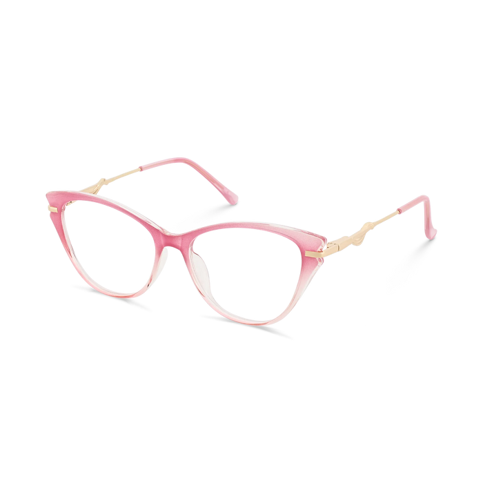 Eydology Daphne Dusty Pink to Blush Gradient Women's Cat Eye Glasses 3