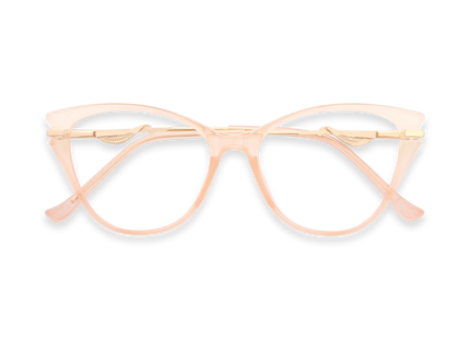 Eydology Daphne Milky Pink Women's Cat Eye Glasses 1