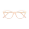 Eydology Daphne Milky Pink Women's Cat Eye Glasses 1
