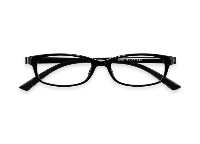 Eydology Dayana Black Rectangle Kids Glasses 1