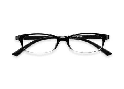 Eydology Dayana Black to Clear Gradient Rectangle Kids Glasses 1