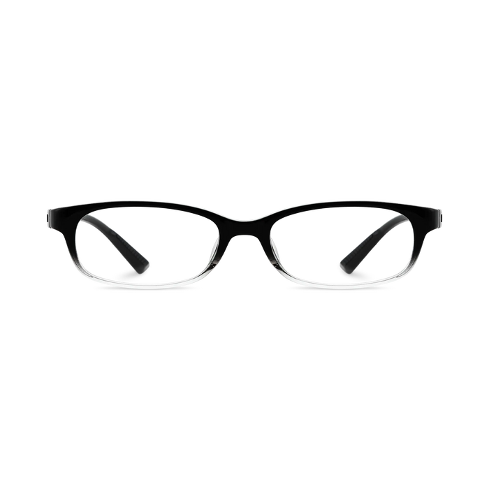 Eydology Dayana Black to Clear Gradient Rectangle Kids Glasses 2