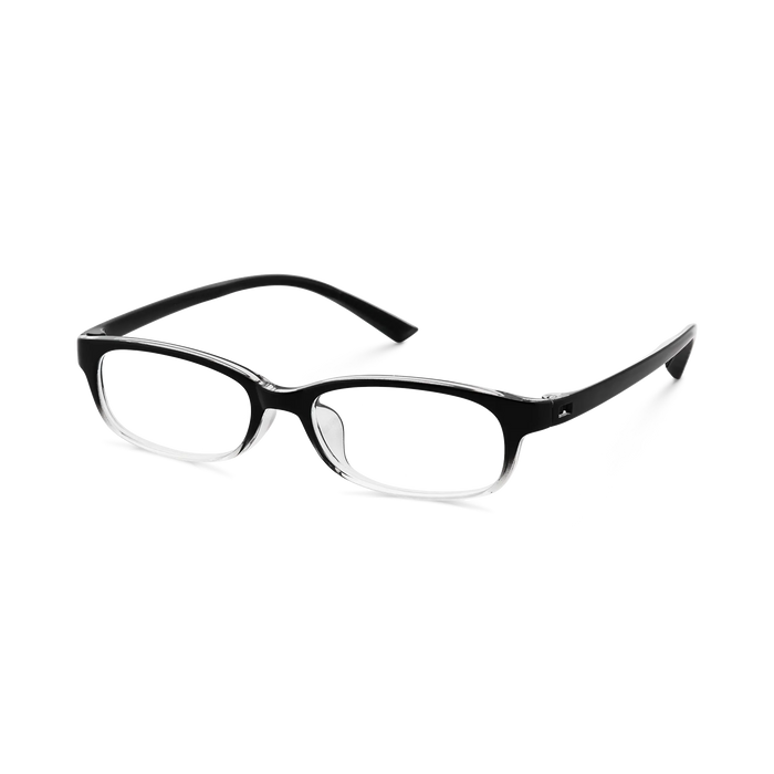 Eydology Dayana Black to Clear Gradient Rectangle Kids Glasses 3